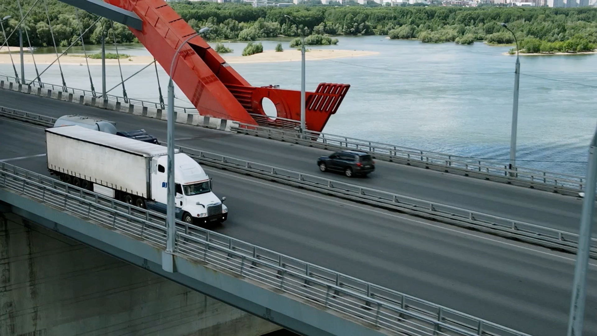Rolling truck background
